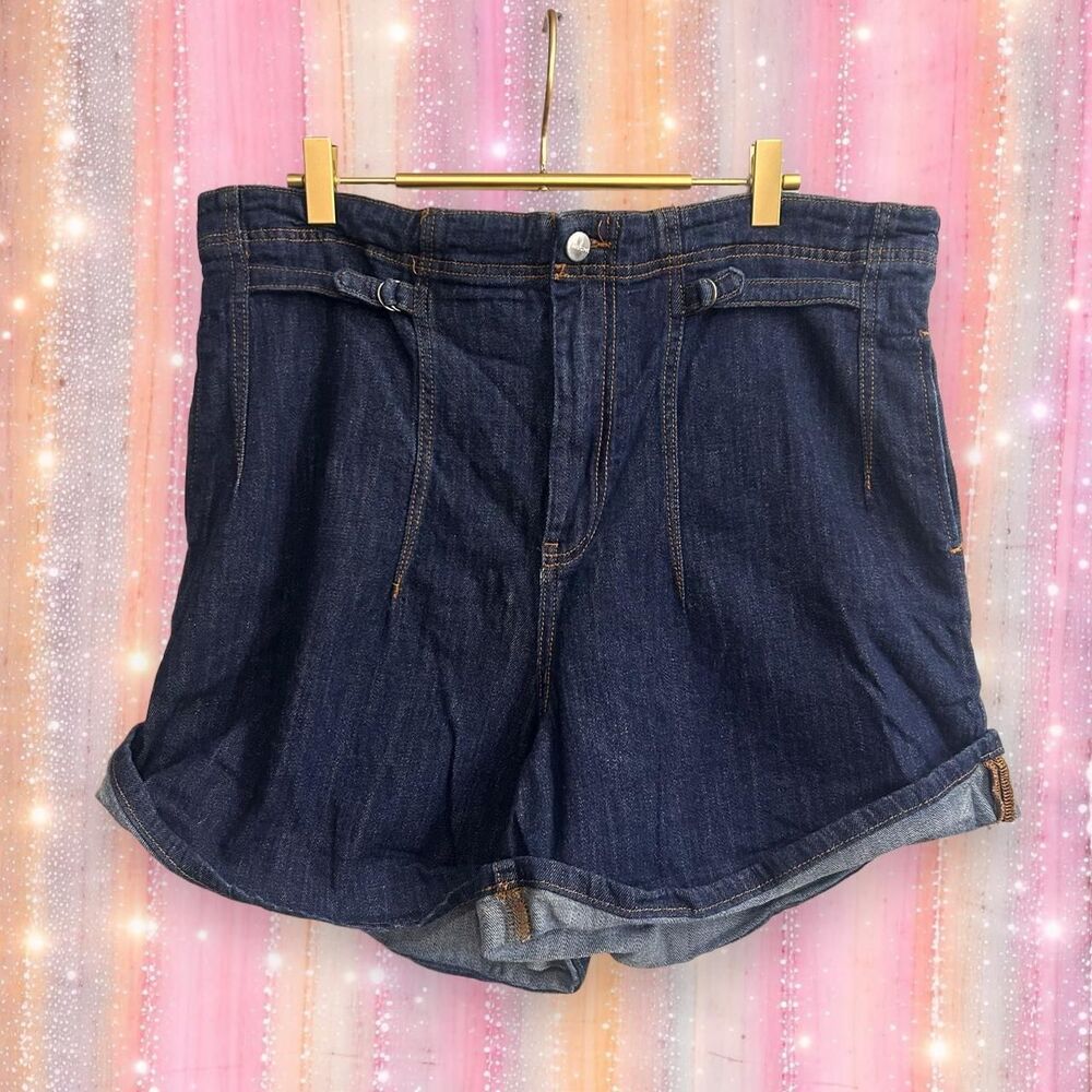 Anthropologie Women's Navy and Blue Shorts